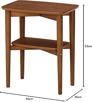 Amazon｜不二貿易 サイドテーブル ノルン スクエア 幅45×奥行35cm