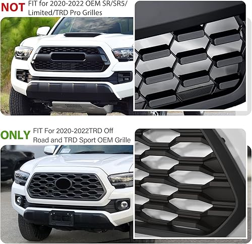 Miniatura 4 de Luces LED para parrilla 2020 2021 2022 2022 2023 Tacoma TRD Off Road y Sport OEM Grill Raptor luces (luces ámbar)