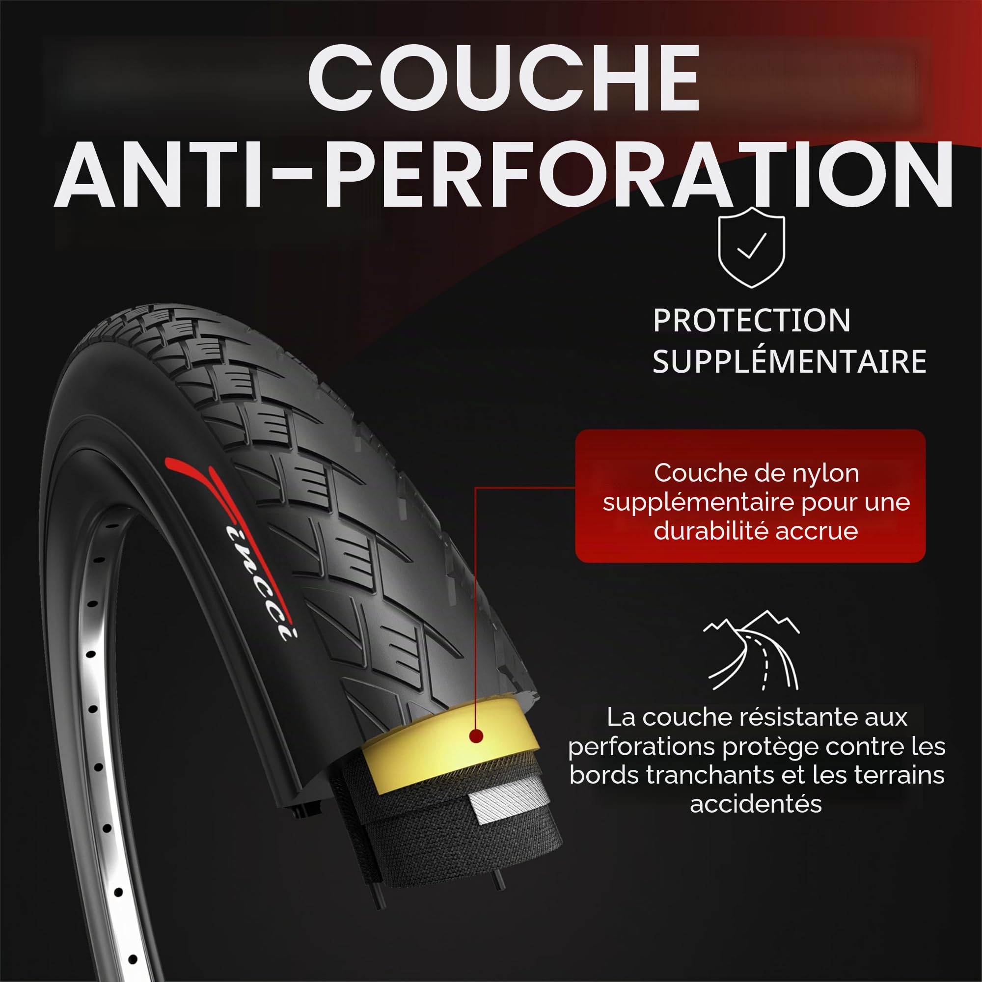 Fincci Pneu 700x35c 37-622 Pliable 30 TPI avec Chambres à Air (Lot de 2) | Pneus 700x35c, ETRTO 37-622, 30 TPI, Chambres à Air et Protection 1 mm - Pour Ville, Route, Touring et VAE - Lot de 2