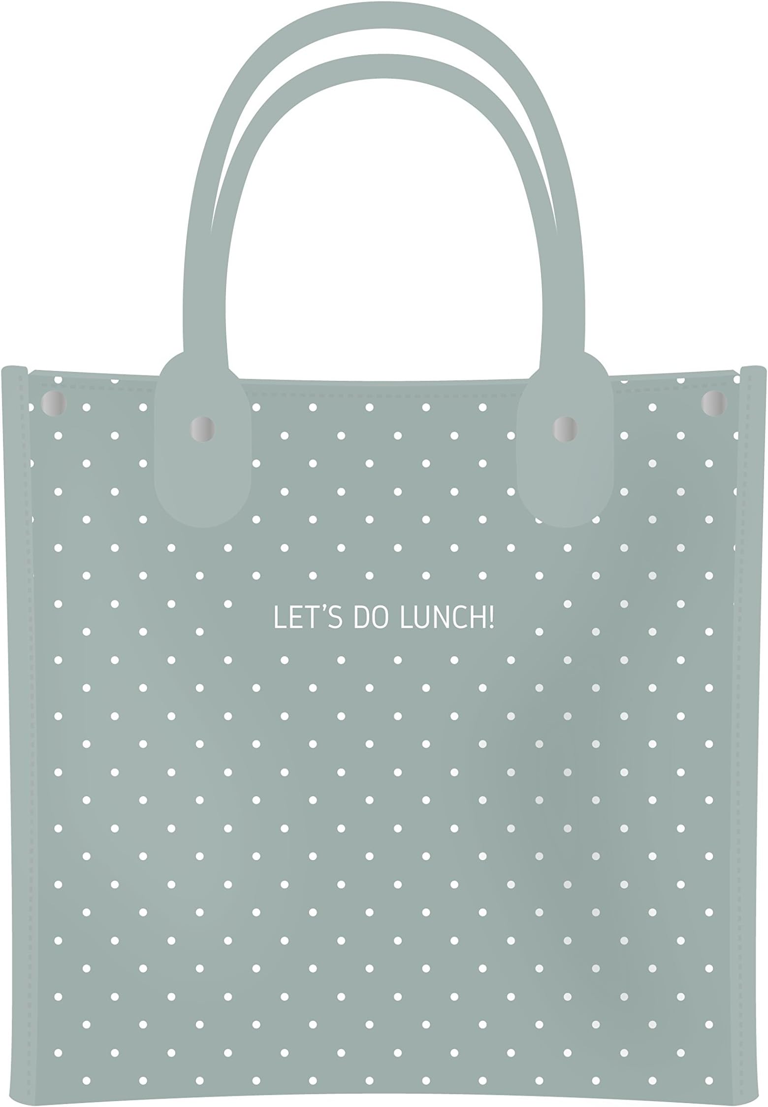 Danielle Creations Lets Do Lunch Polka Dot Insulated Lunch Tote Bag