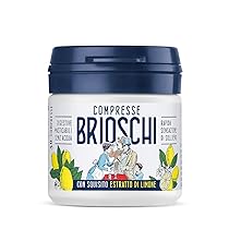 Compresse Brioschi – Compresse digestive masticabili senz’acqua con squisito estratto di Limone, ideali per la digestione dopo pasto – Confezione da 30g