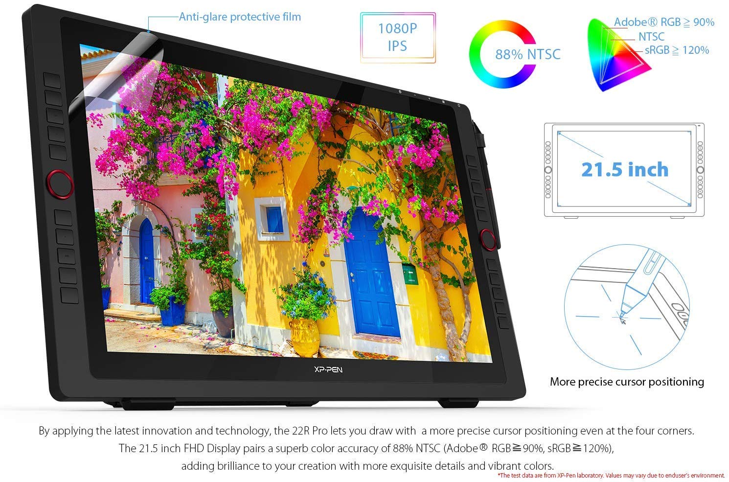Amazon.co.jp: XPPen 液タブ 液晶ペンタブレット 21.5インチ IPS