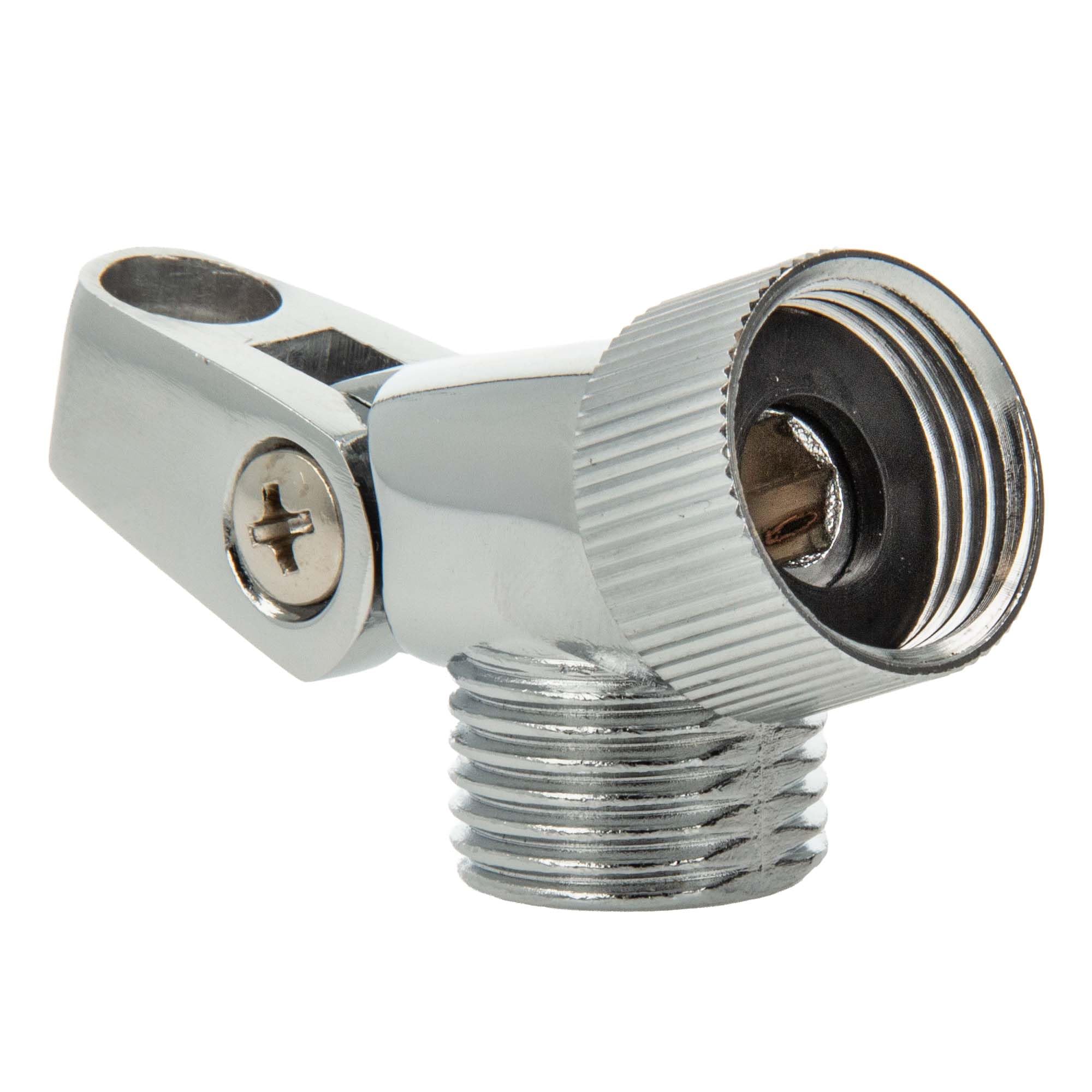 Tecuro Intake Elbow Joint for Shower Pole and Hoses, Chrome.
