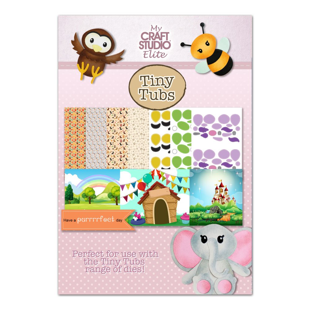 Tattered lace My craft studio elite Tiny tubs animals bee CD ROM DIG0053