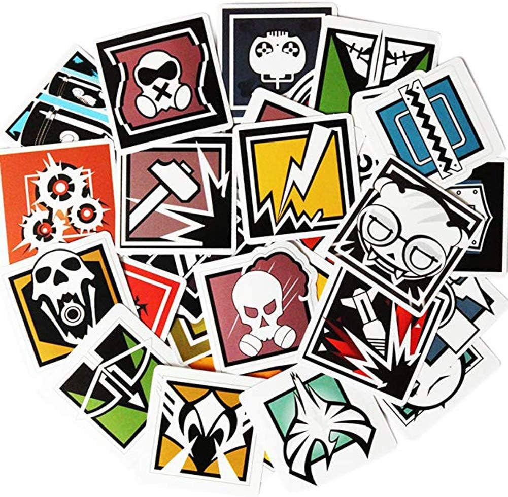 Syusama 40pcs Rainbow Six Siege R6 R6s Operators Icon Vinyl Stickers Amazon Co Uk Automotive Syusama 40pcs Rainbow Six Siege R6 R6s Operators Icon Vinyl Stickers Amazon Co Uk Automotive