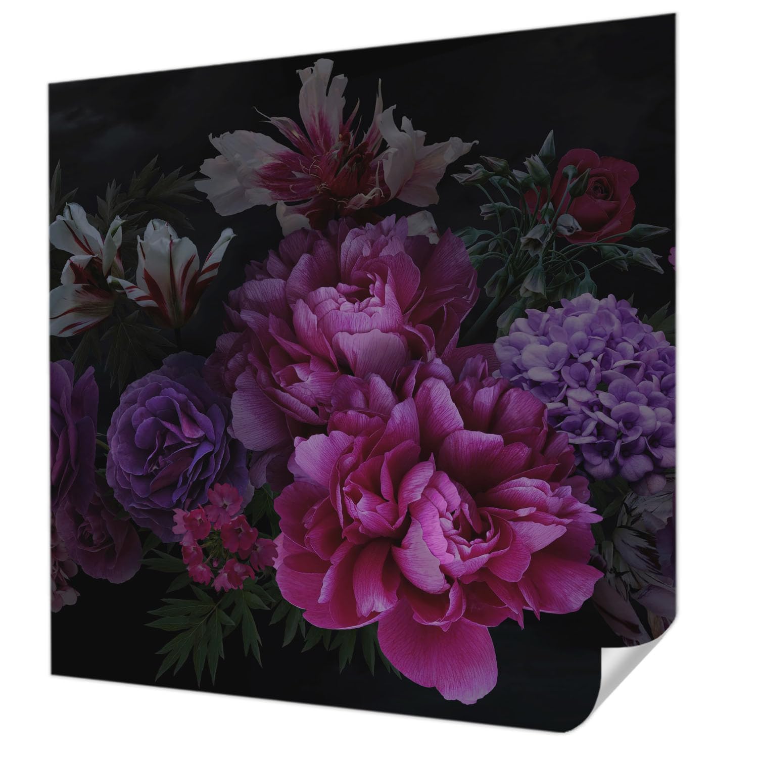 Papier peint adhésif pour chambre et salon élégance florale