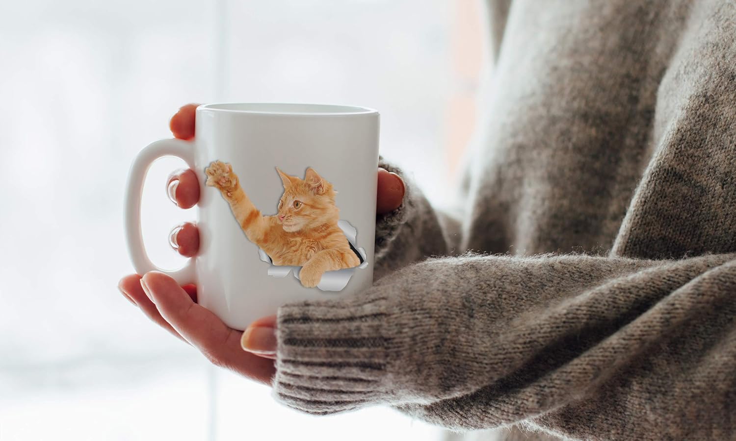 Bеѕt Rеvіеw Playing Ginger Cat Mug – Tabby Ginger Cat Ceramic Coffee Mug - Perfect Orange Cat Gifts - Funny Ginger Orange Cat Coffee Mug for Cat Lovers (11oz)