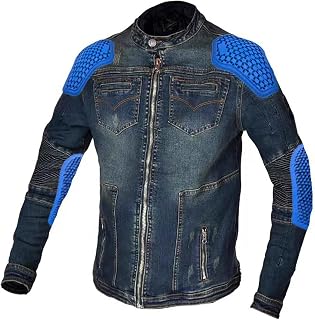 Roupas de equitação de motocicleta masculina e feminina casual quatro estações Jaqueta jeans de motocicleta anti-outono roupas jeans retrô