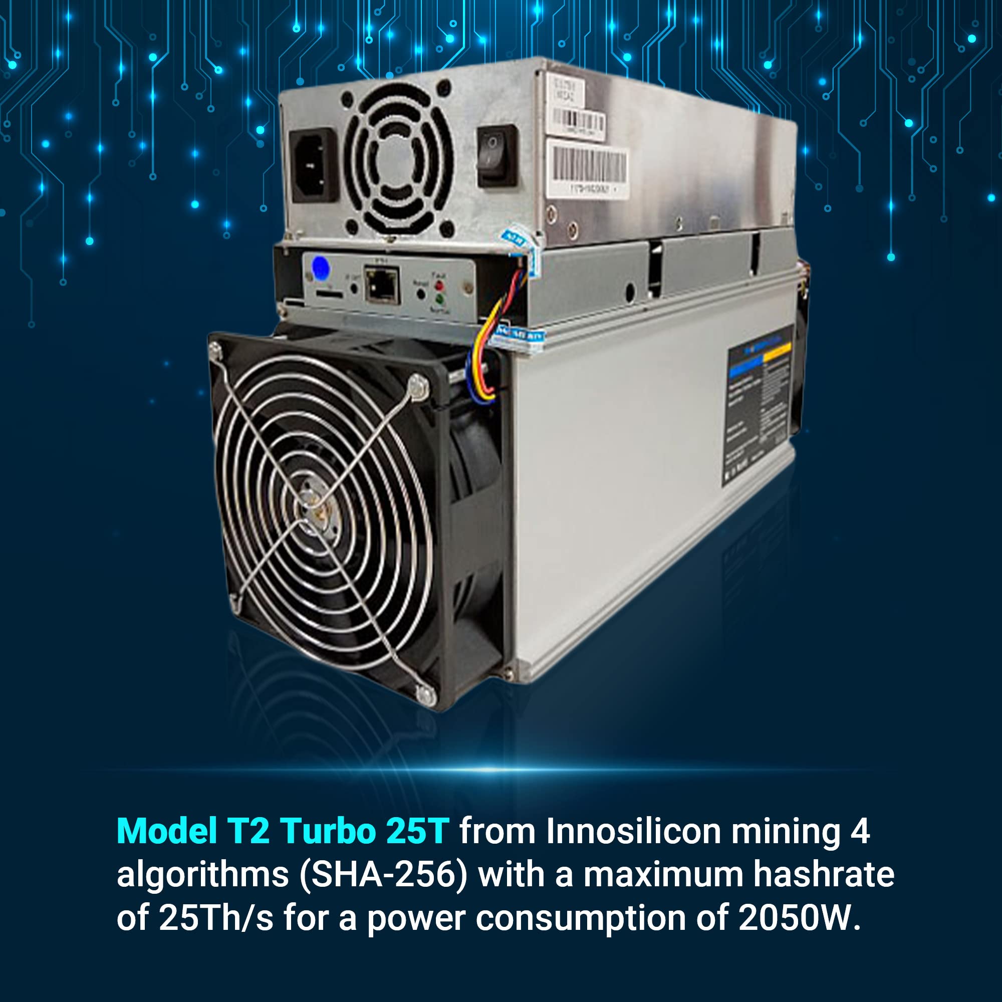 Used Innosilicon T2T 25T Bitcoin Miner BTC BCH Mining Machine : Amazon.sg:  Electronics