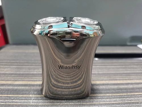 Wiasihsy - Cuchillo de afeitar eléctrico para hombre afeitadora de viaje para hombre afeitadora giratoria de doble uso para hombre se puede cargar y