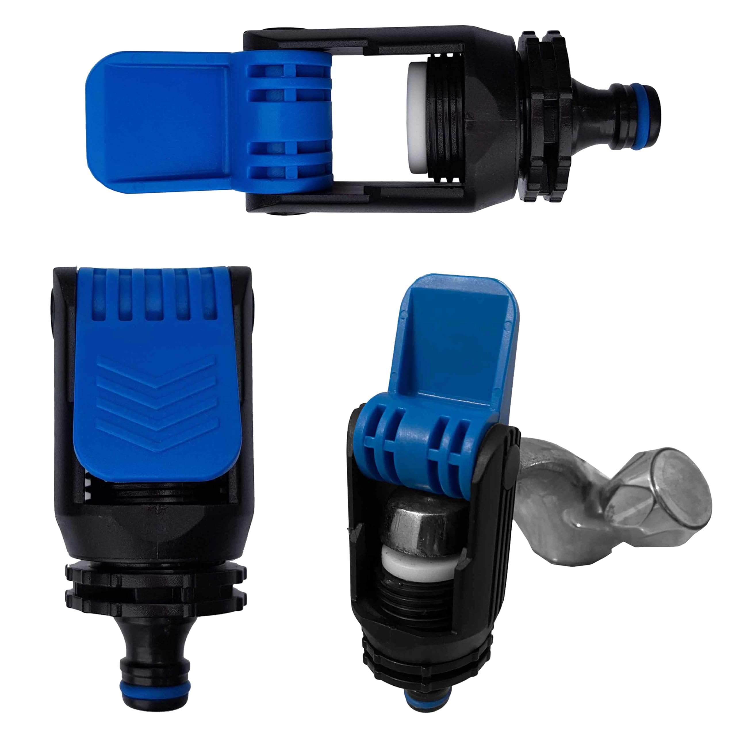 Kitchen tap Mixer/Singe Connector/Adaptor for Link to Garden Hose,use for taps with Downward Facing spouts,See Pictures for Size Guide
