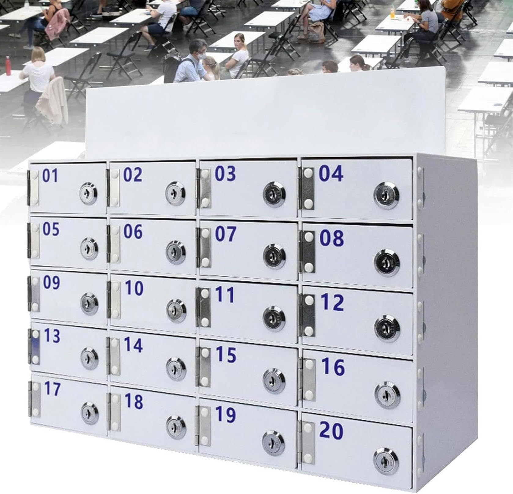 Acrylic Cell Phone Locker Box,Wall-Mounted Cell Phones Storage Cabinet,Phone Pocket Chart Storage Organizer,Cell Phone Storage Lock Box