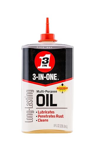 Miniatura 2 de 3-IN-ONE Aceite multiusos, 8 onzas y lubricante profesional para puerta de garaje con pulverizadores inteligentes de paja de 2 maneras, 11 onzas