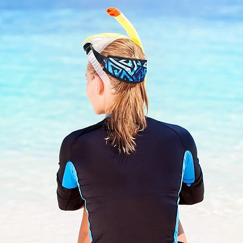 Miniatura 6 de 4 correas de neopreno para máscara de buceo, impermeable, para buceo, natación, buceo, correa de buceo y snorkel para hombres y mujeres, deportes