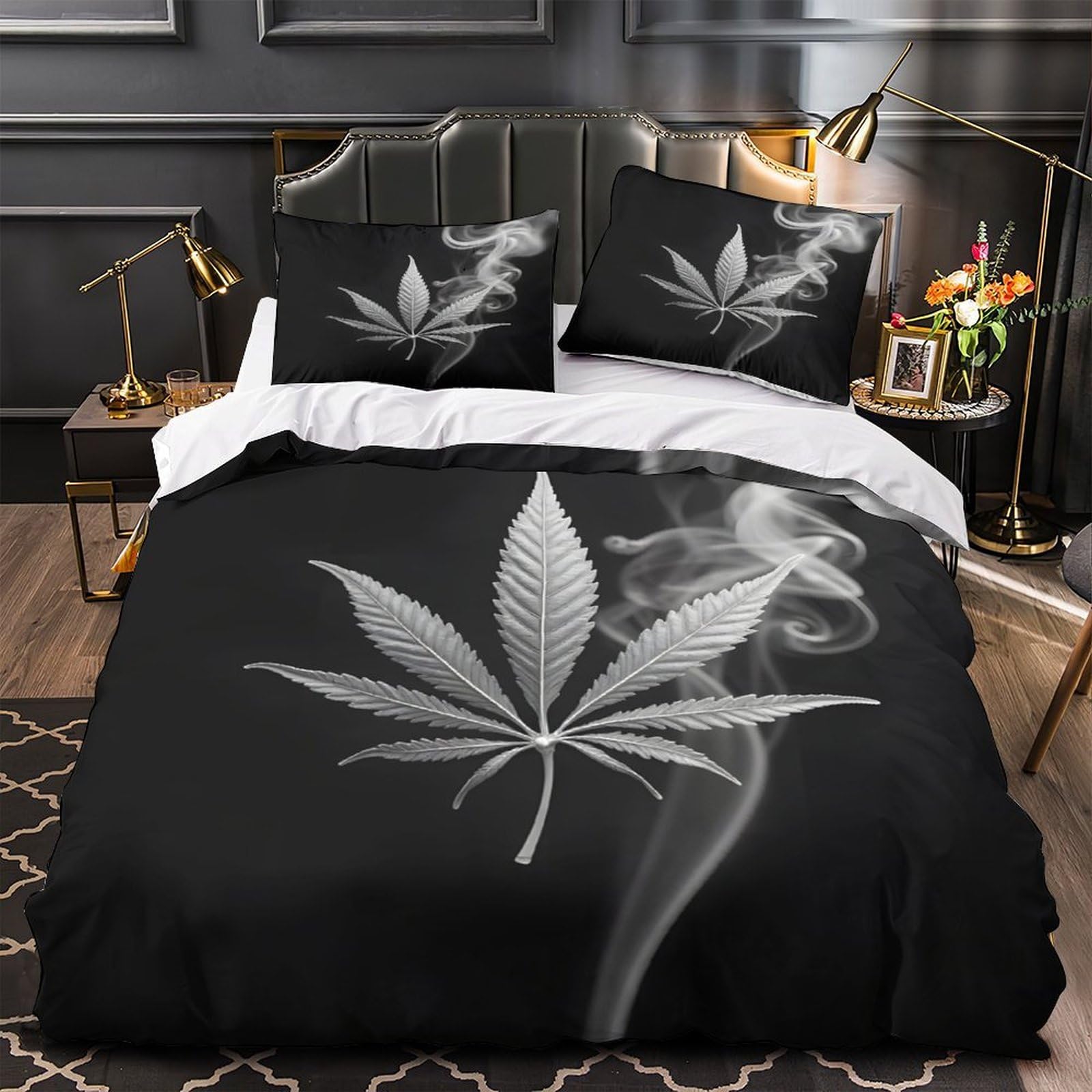 Housse de couette cactus lit double finis les draps rêches et froissés
