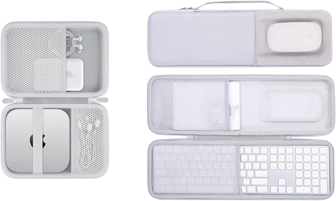 co2CREA Hard Case for Apple 2024 Mac mini M4 + Magic Keyboard + Mouse
