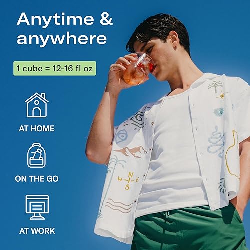 Miniatura 5 de waterdrop Microdrink ICED TEA  36 Cubes  Extra Sweet Flavoring  Ice Tea Mix Powder - Unsweetened, Zero Calories, 0 Sugar  with Pure Tea Leafs  (36