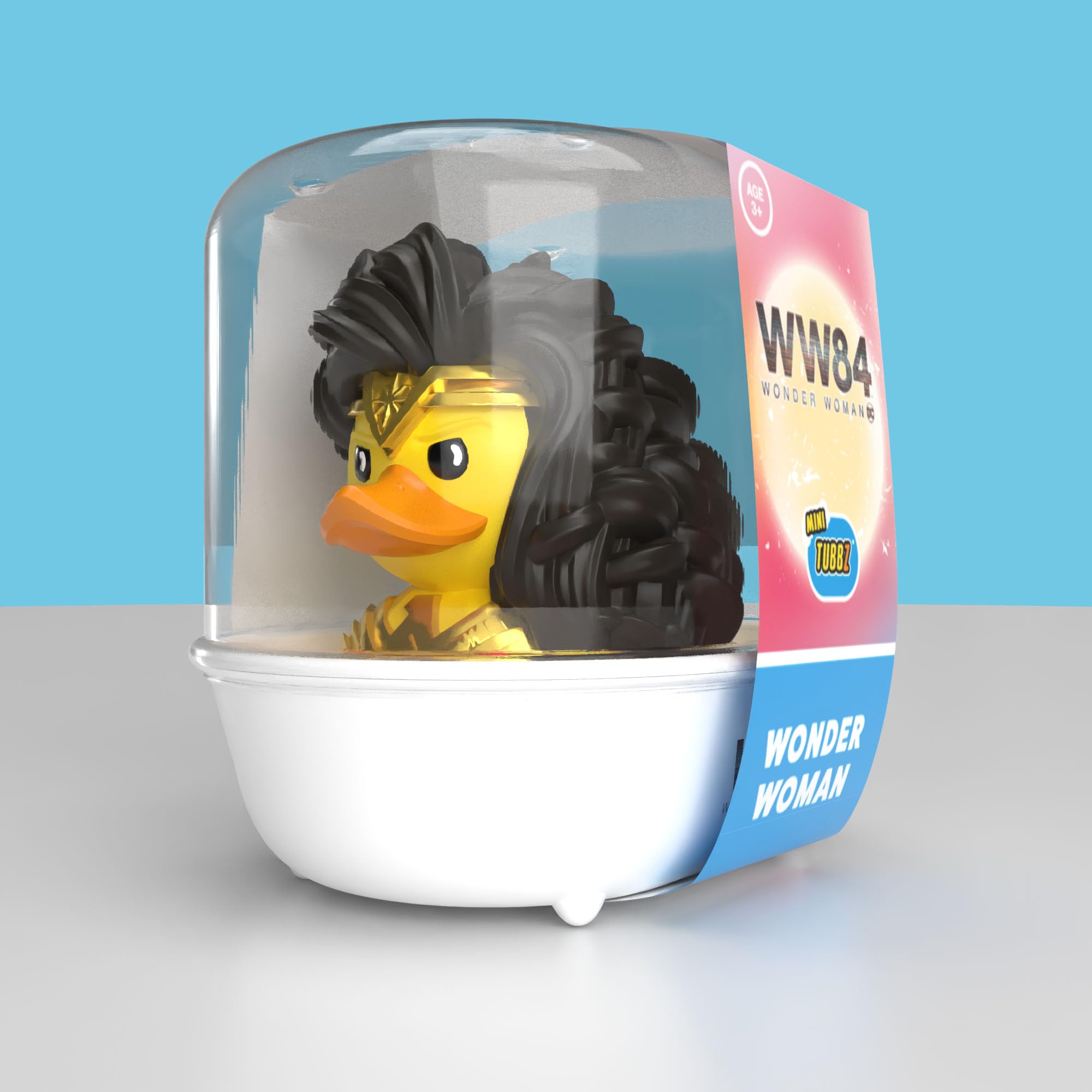 TUBBZ Mini: DC Comics - Wonder Woman Cosplaying Rubber Duck Vinyl Figure, Wonder Woman (Mini), 2.59 inches - Image 2