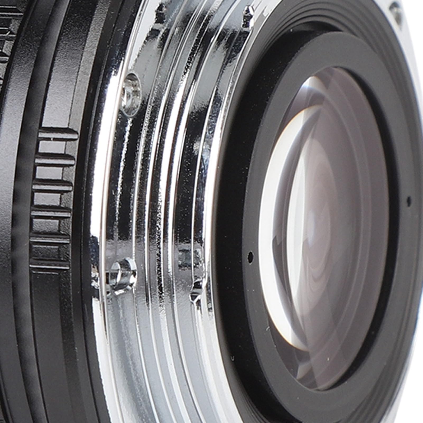 Ręczny Obiektyw Aparatu 25 Mm F1.7, Obiektyw z ręczną regulacją Ostrości o Dużej Przysłonie i przednią pokrywką, do Aparatu Bezlusterkowego G1 G3 G5 G6 G7 M4 3 z Mocowaniem 3 (BLACK)
