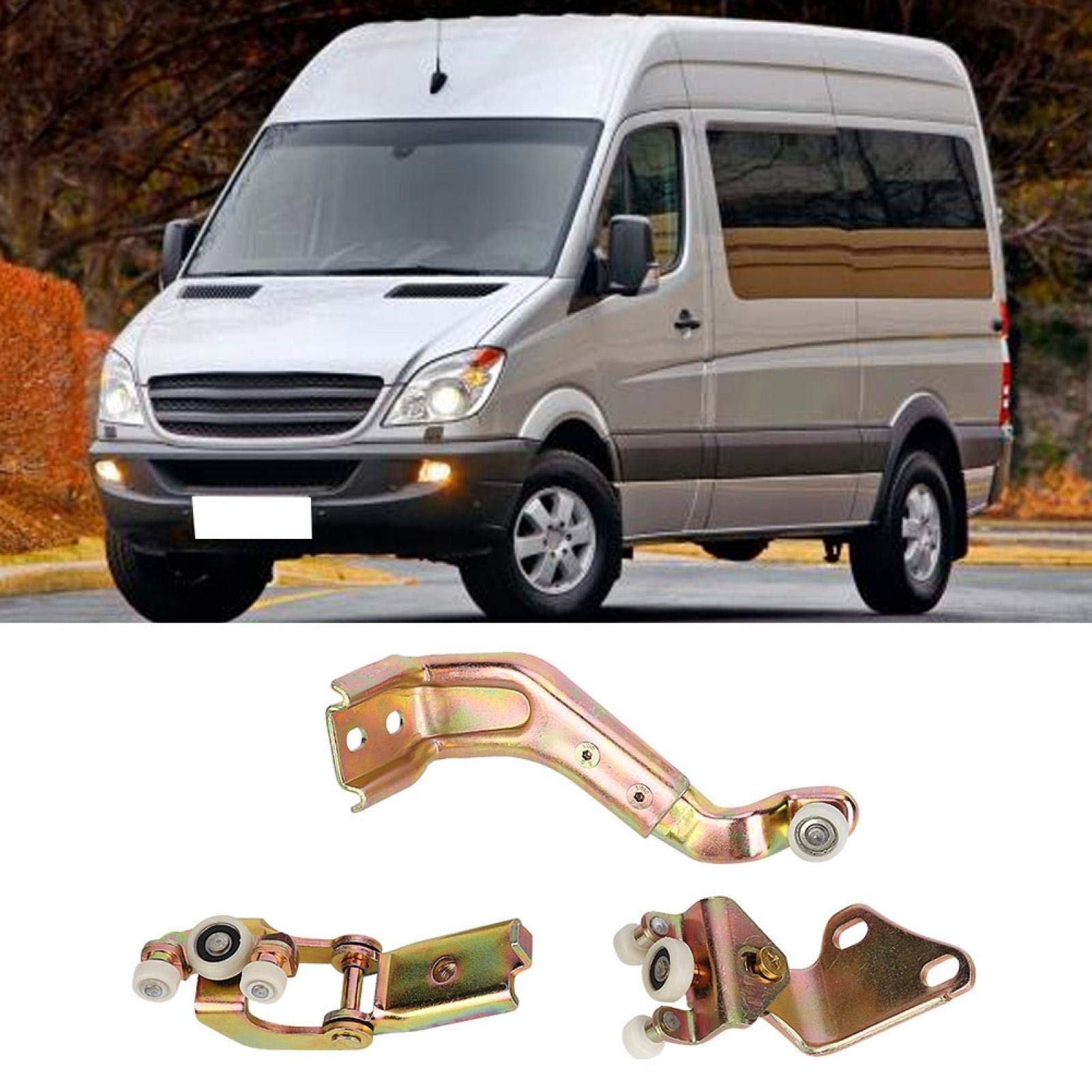 Juego de guía de rodillos para puerta corredera derecha de coche apto para Sprinter 1995-2006 9017601347
