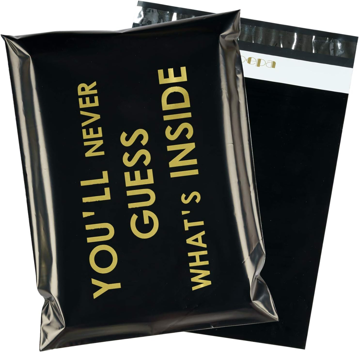 RUSPEPA 10x13 inches Poly Mailers Shipping Bags Business Text Printed Poly Mailers 2.3 Mil Heavy Duty Self Seal Mailing Envelopes - 100 Pack