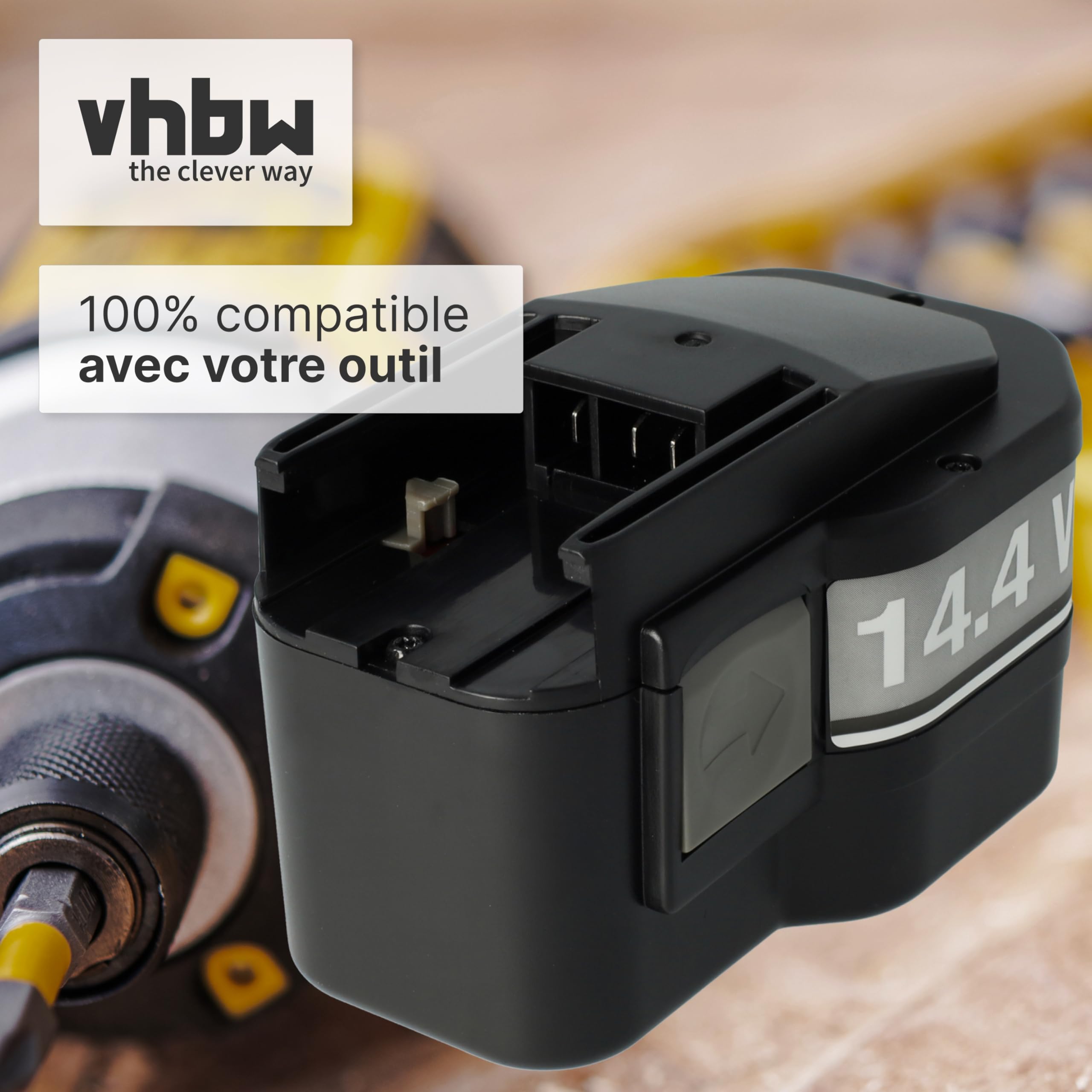 Vhbw NiMH Batterie 1500mAh (14.4V) Pour Outil électrique Outil