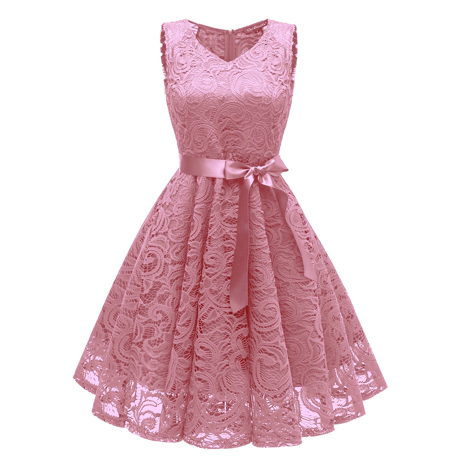 Vestido de gasa de malla de encaje sexy para mujer, vestido de noche de manga 3/4, vestido de noche con cuello en V, vestido de fiesta casual