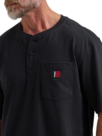 Wrangler Men's Short Sleeve Henley Tee