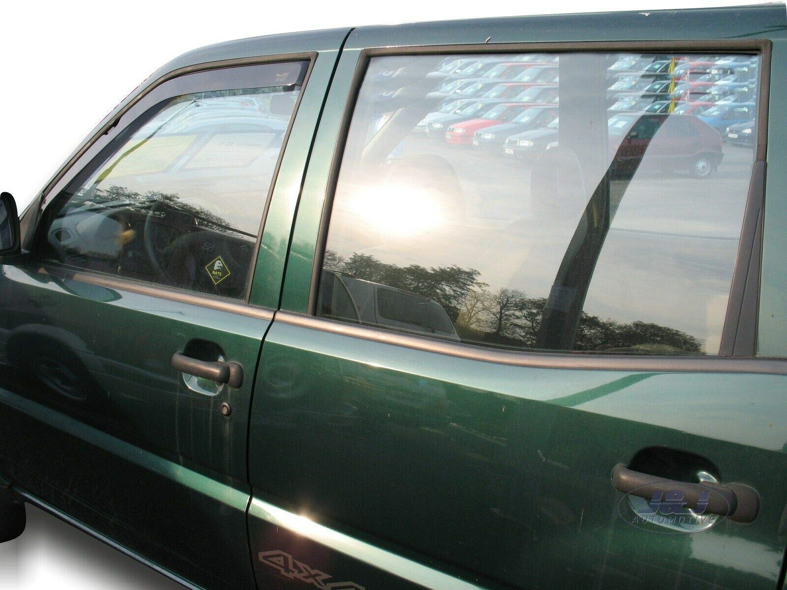 Deflettori D'Aria Heko Per Fiat Punto 3 Porte 1999-2018 - Set 2 Pezzi, Nero, Antivento E Antipioggia - Foto 13