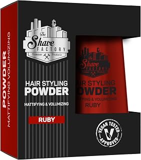 The Shave Factory Hair Styling Powder - Mattifying And Volumizing For Unmatched Texture, Volume And Matte Finish - Perfect For Every Look And Hair Type 20g