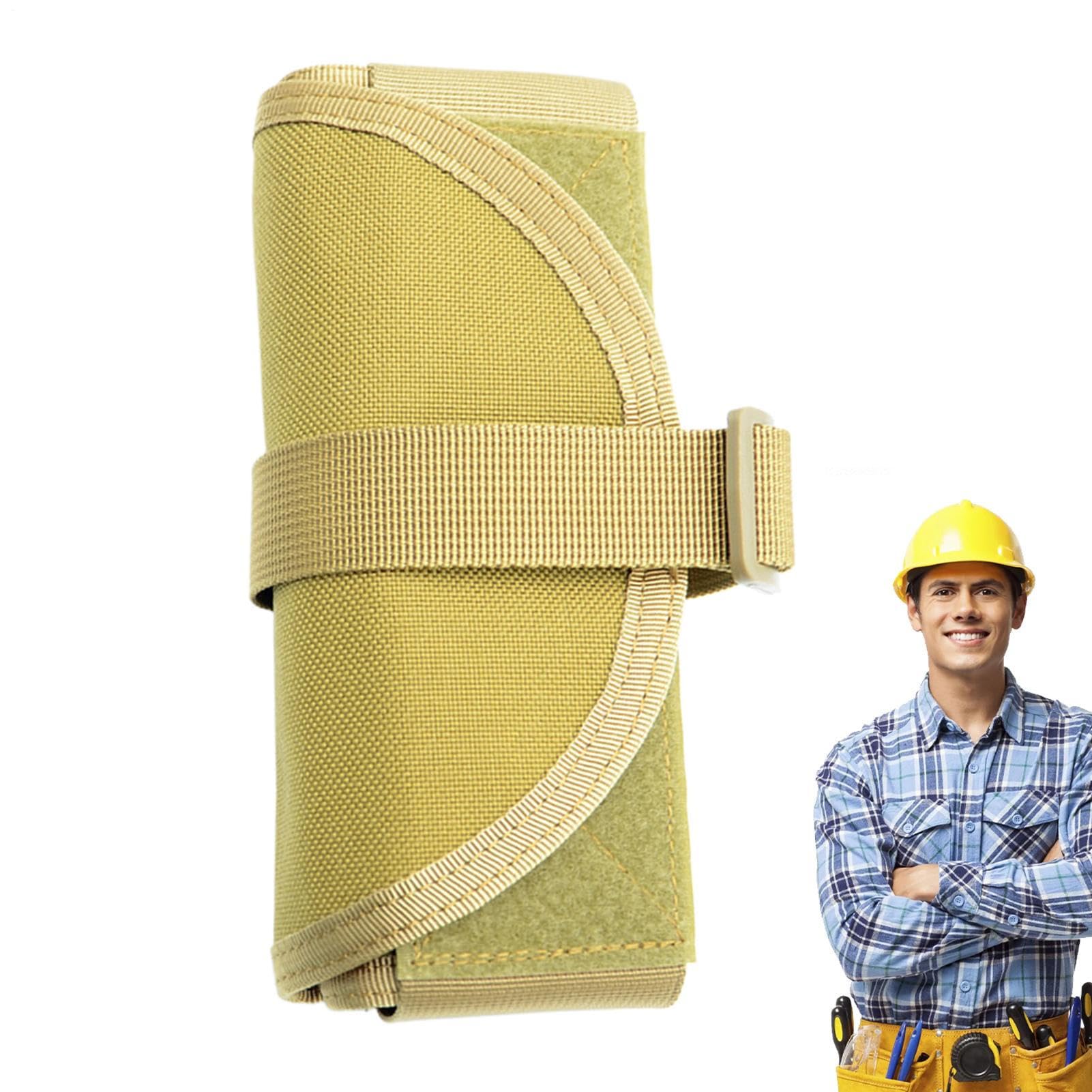 Sac à outils enroulable avec pochette de stockage nylon portable pour accessoire de mécanicien