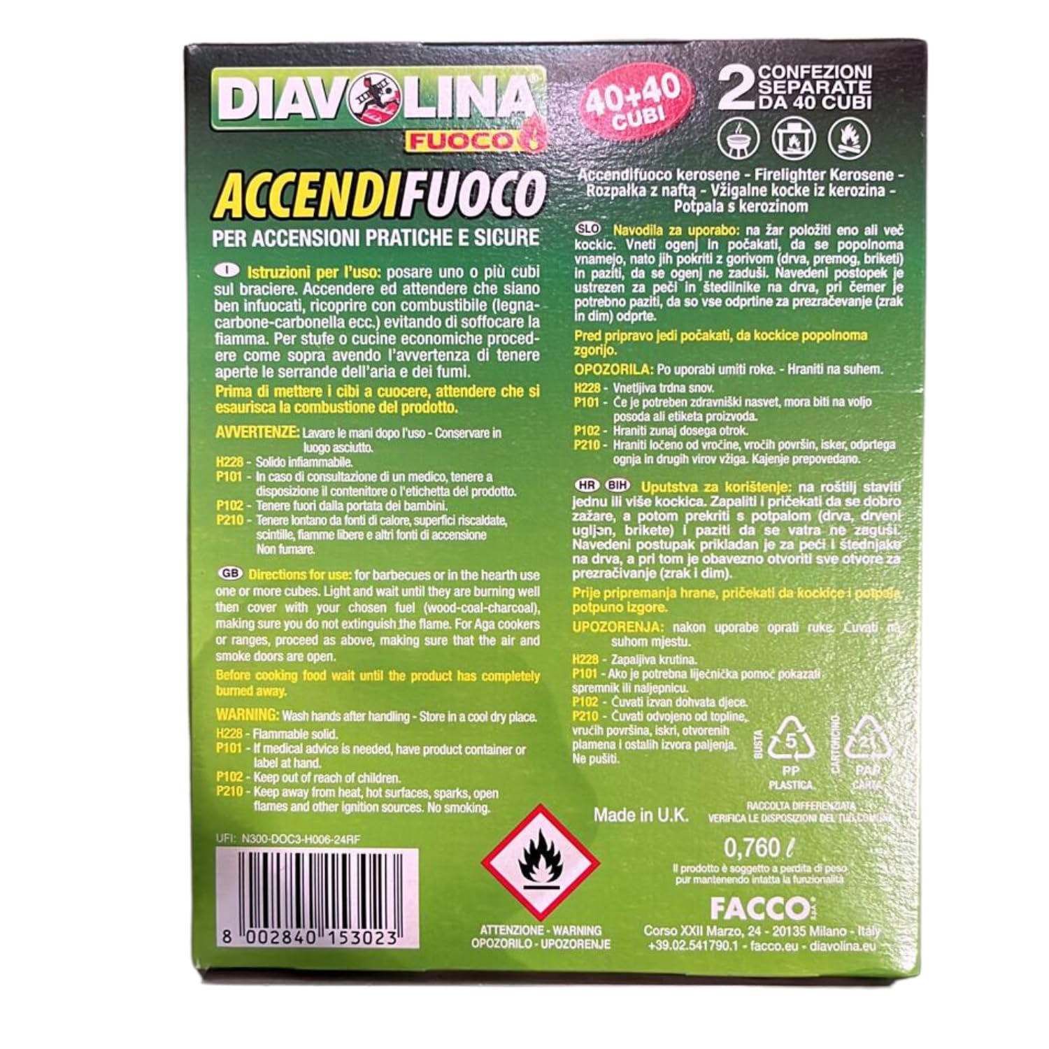Cubi Accendifuoco Naturali Senza Odore – Confezione da 80 Pezzi – Variazioni 4/8/12 Pezzi (8)