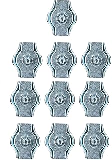 6mm Simplex Wire Rope/Cable Clamp Grips 10 PACK Zinc Plated