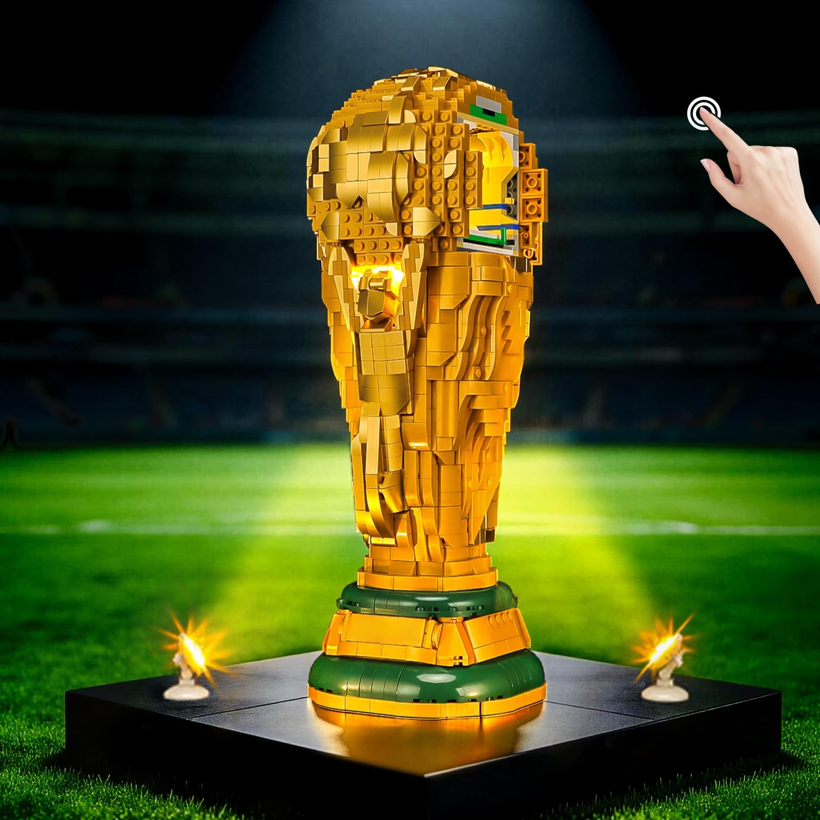 BRIKSMAX Illuminazione a LED per LEGO Editions Coppa ufficiale della Coppa del Mondo di Calcio FIFA (versione sensore di movimento a mano) 43020, set di luci compatibile per mattoncini da costruzione
