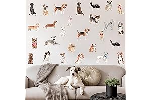Adorable Dog Wall Decals: Peel and Stick Canine Companions