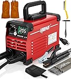 HONE Stick Welder 110v, Upgraded 205Amp Mini Welding Machine with Lift Tig Welding, IGBT Inverter Arc Welder Machine 110v with Hot Start Arc Force Anti-Stick VRD for 1/16"-1/8" Rod, Include 25 Rods.