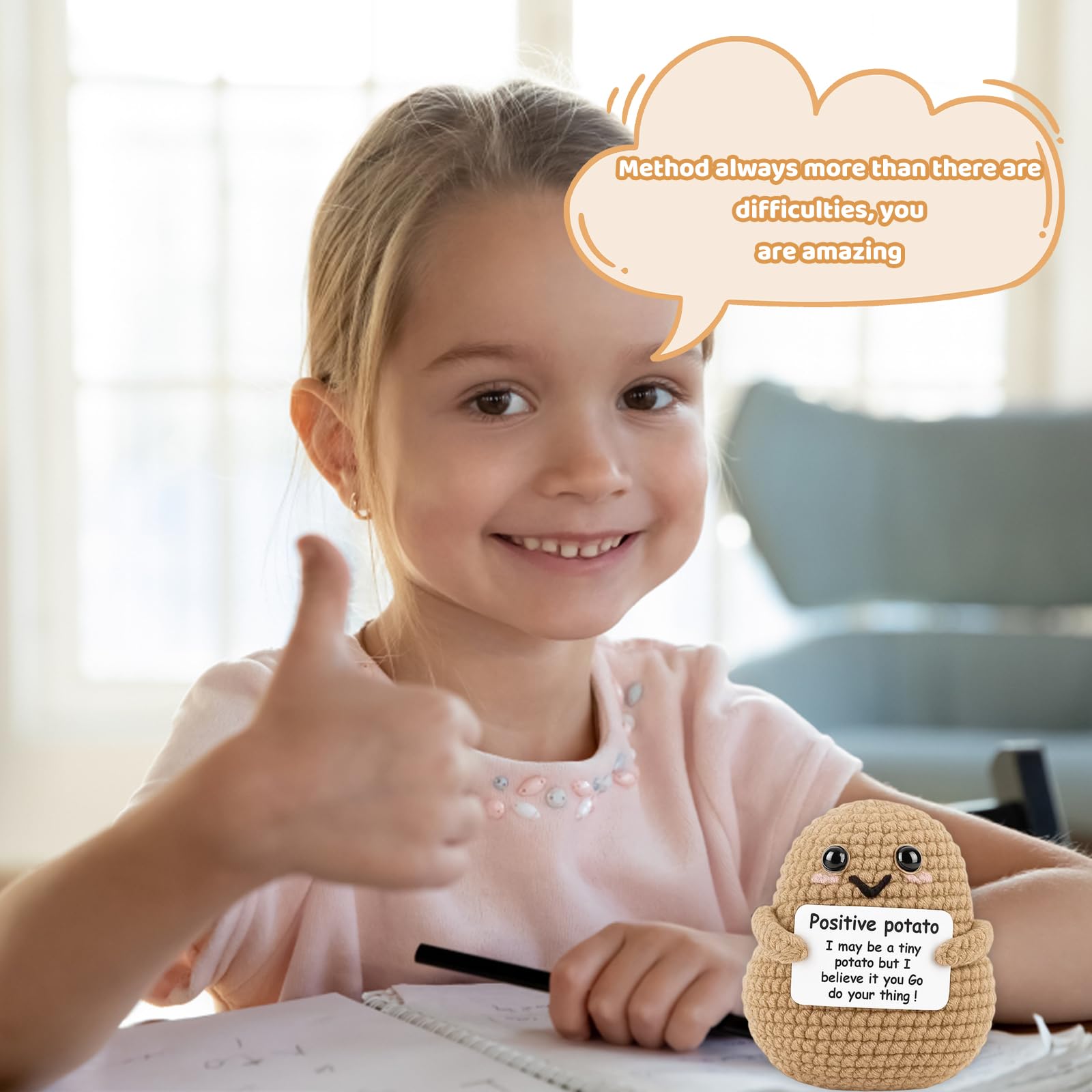 Emotional Support Potato,Potato Gift with Encouragement Card, with Positive and Uplifting Significance - Image 4