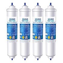 GOLDEN ICEPURE Filtro per frigorifero Compatibile Con Samsung DA29-10105J, DA29-10105J HAFEX, EXP, DA99-02131B, WSF-100, EF9603, HAIER LG Frigorifero a linea, 4 pezzi.