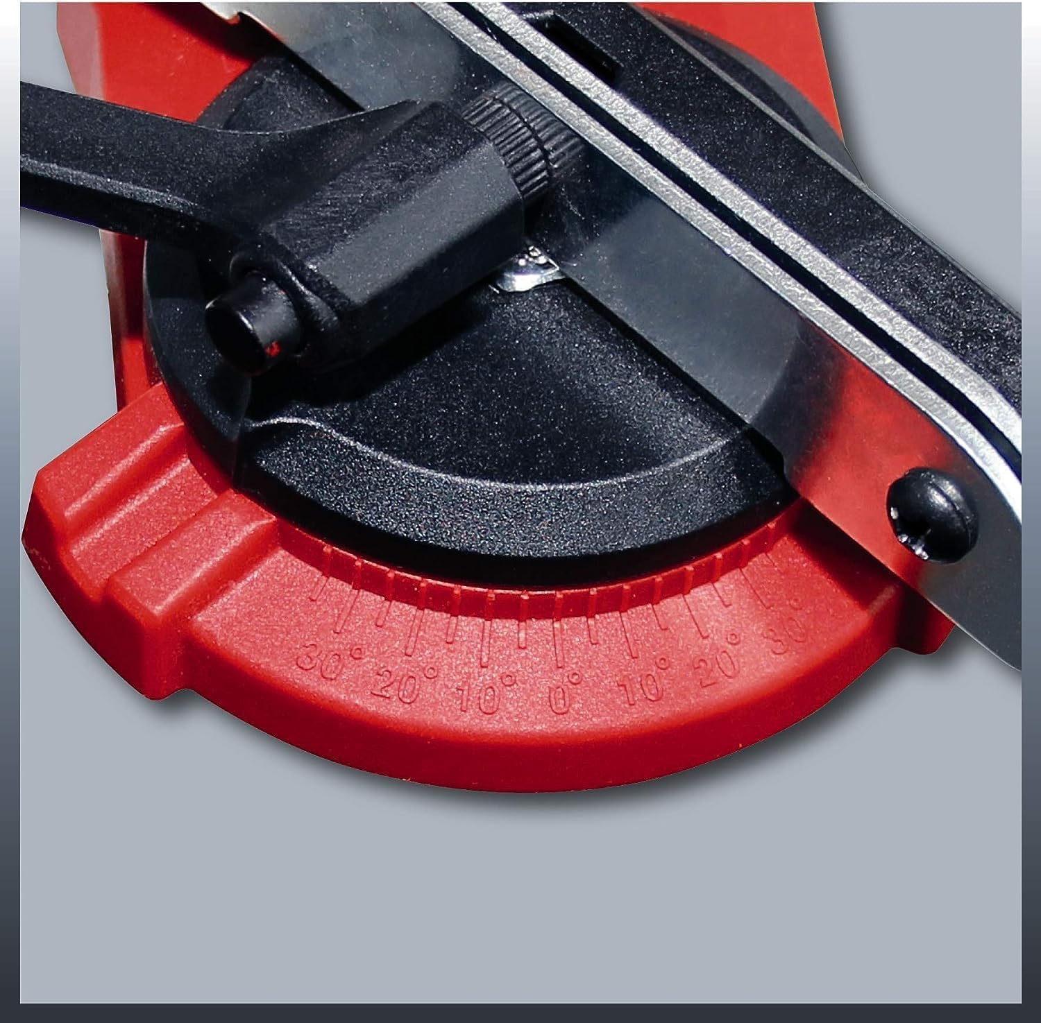 Einhell GC-CS 85 E – Afilador de cadenas de motosierra eléctrica con cable, Ralentí 5500 RPM, 85 W, 220-240 V | 50 Hz, tope de profundidad y disco de afilado, Color Rojo