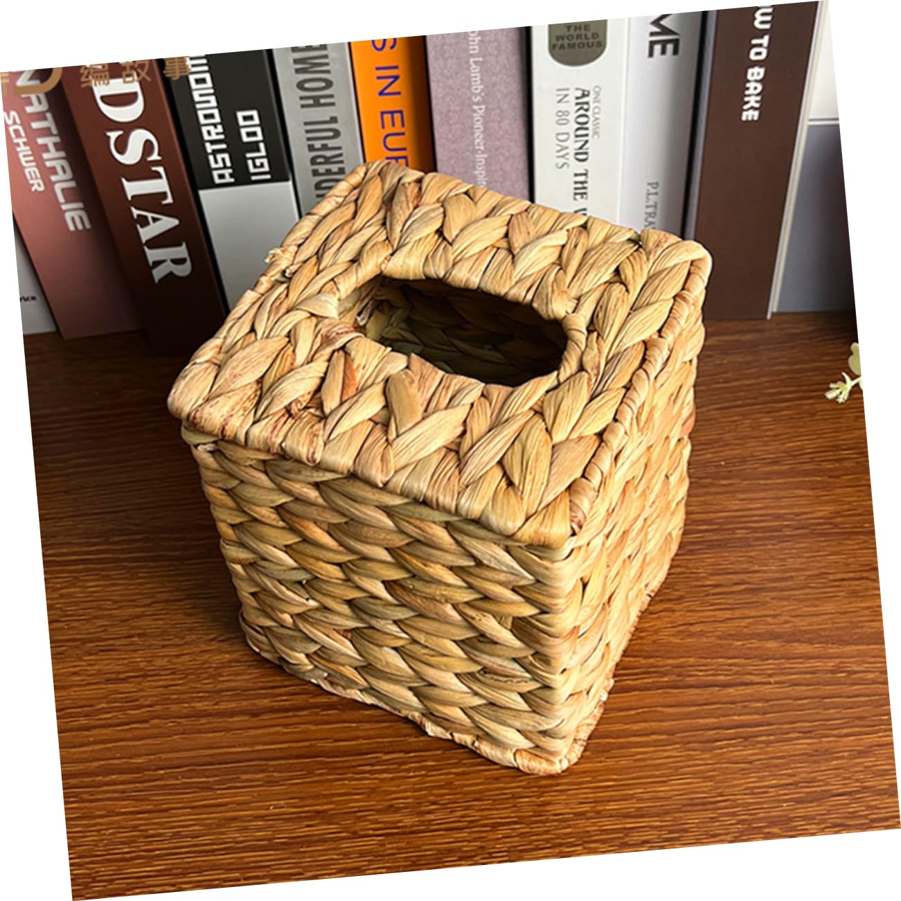 Yardenfun Scatola Porta Fazzoletti Rettangolare in Naturale Grande Capacità, Salvaspazio e Rustica, per Home Office e Casa