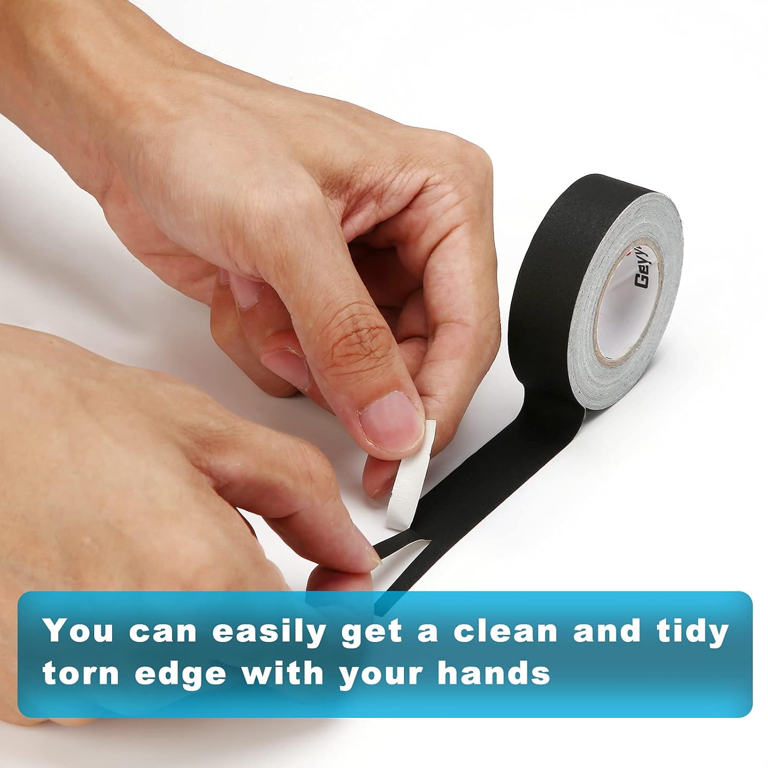 GEYYANG Gaffers Tape 4 Rolls - 0.7" x 8 Yards - Pocket Size - Heavy Duty Gaffer's Tape, No Residue, Non Reflective and Easy to Tear Pro Gaff Cloth Tape for Theaters, and Video Production : Industrial & Scientific