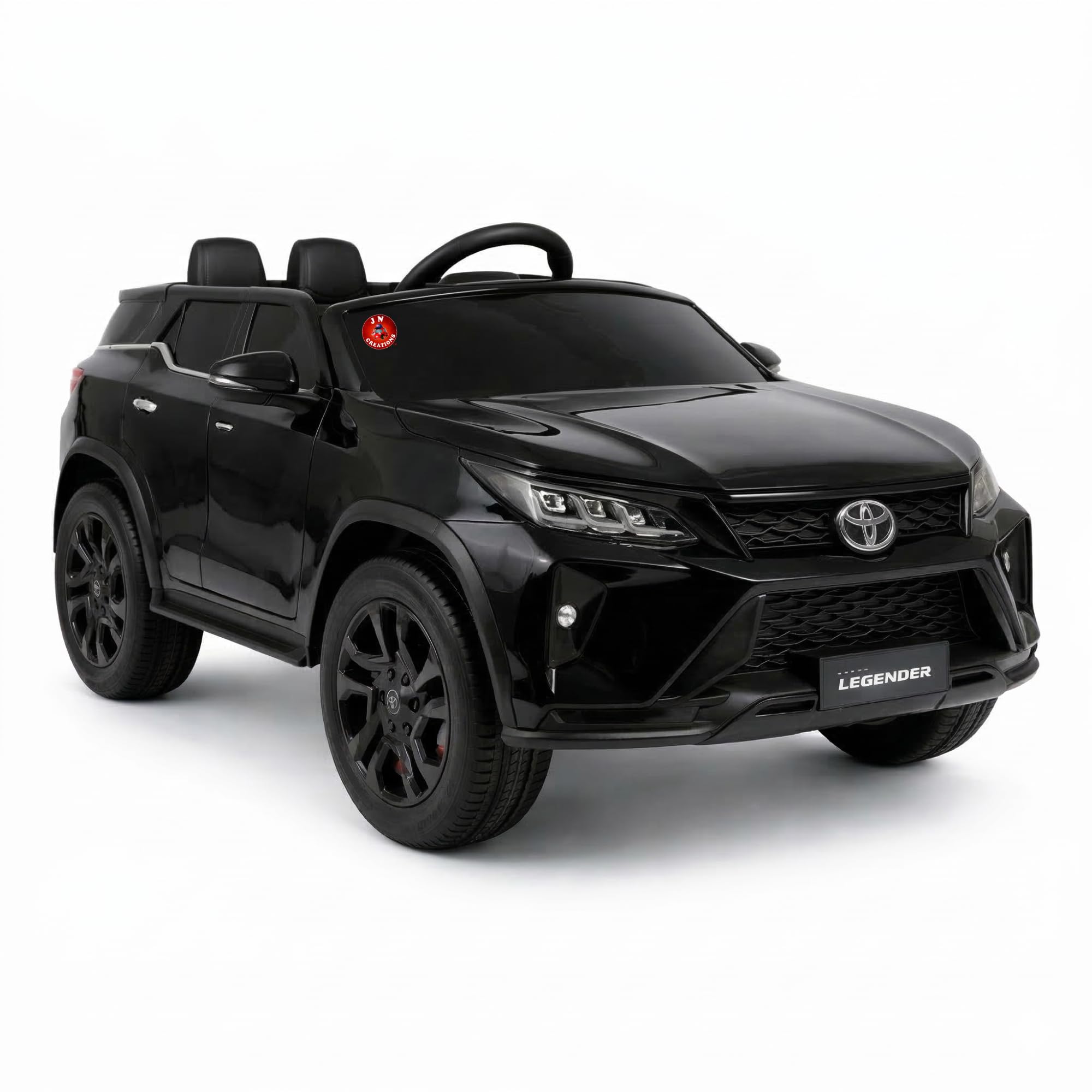 12V Fortuner Legender Kids Ride On M-7588 Car | 6V Dual Motor | Remote Control | LED Lights | Music & Bluetooth (Black)-image-32