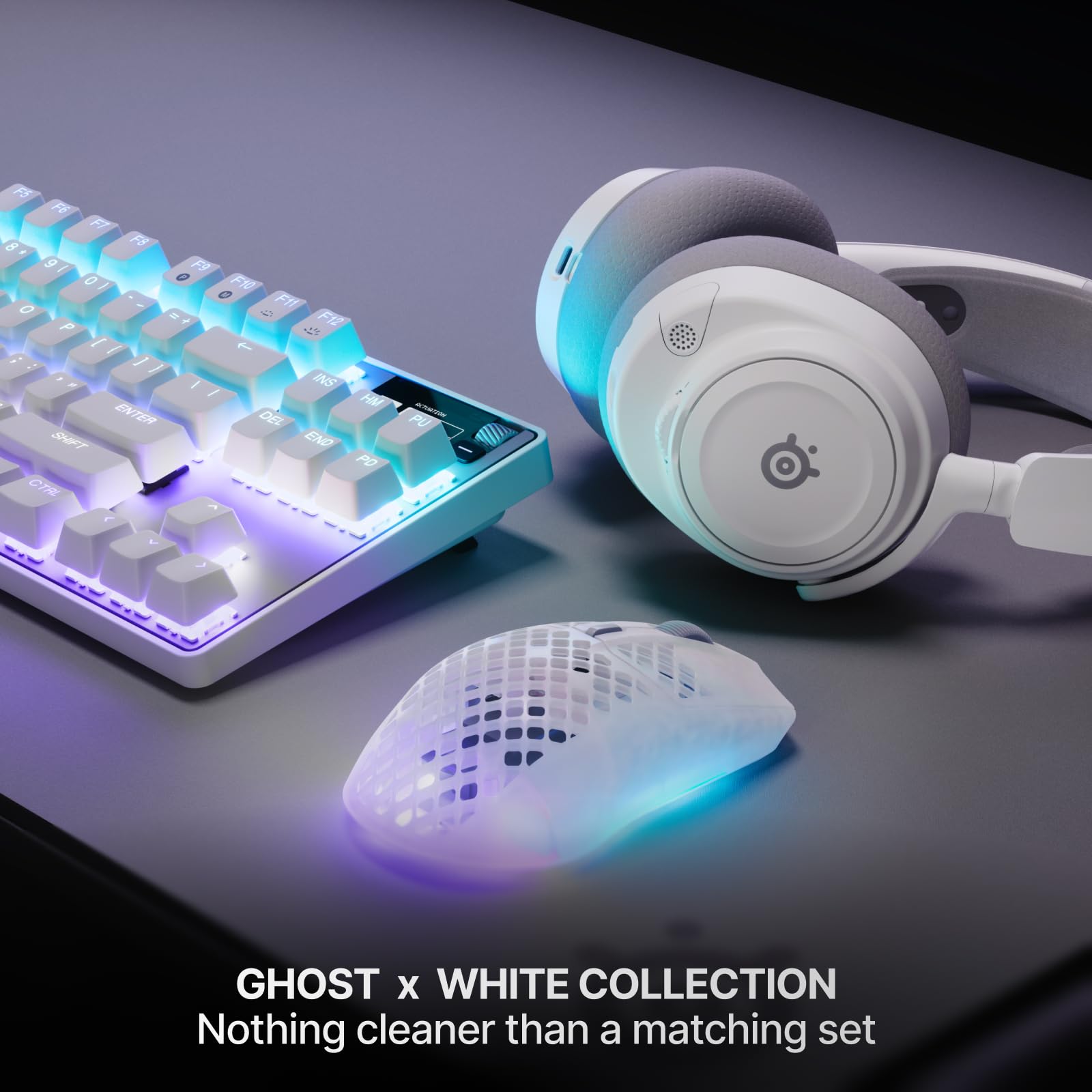 SteelSeries Aerox 3 Wireless Gen 2 - Mouse da gioco super leggero da 68 g, polling 4K, sensore ottico 26K DPI, batteria 200 ore, resistente all'acqua IP54, durata del clic 80 m, RGB, piedini in PTFE