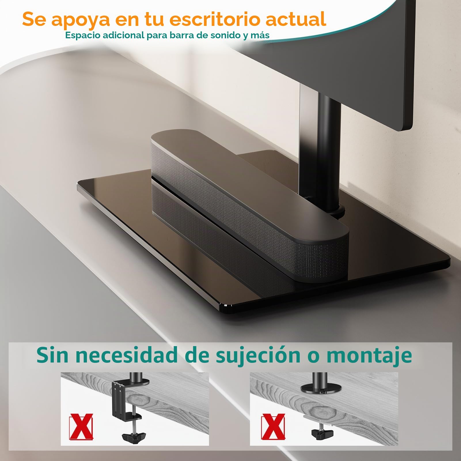 ELIVED EV2012 - Soporte de monitor dual para escritorio, brazo de monitor independiente para la mayoría de monitores de 13 a 32 pulgadas con VESA 75 x 75/100 x 100 mm hasta 15 kg, rotación de 360° de