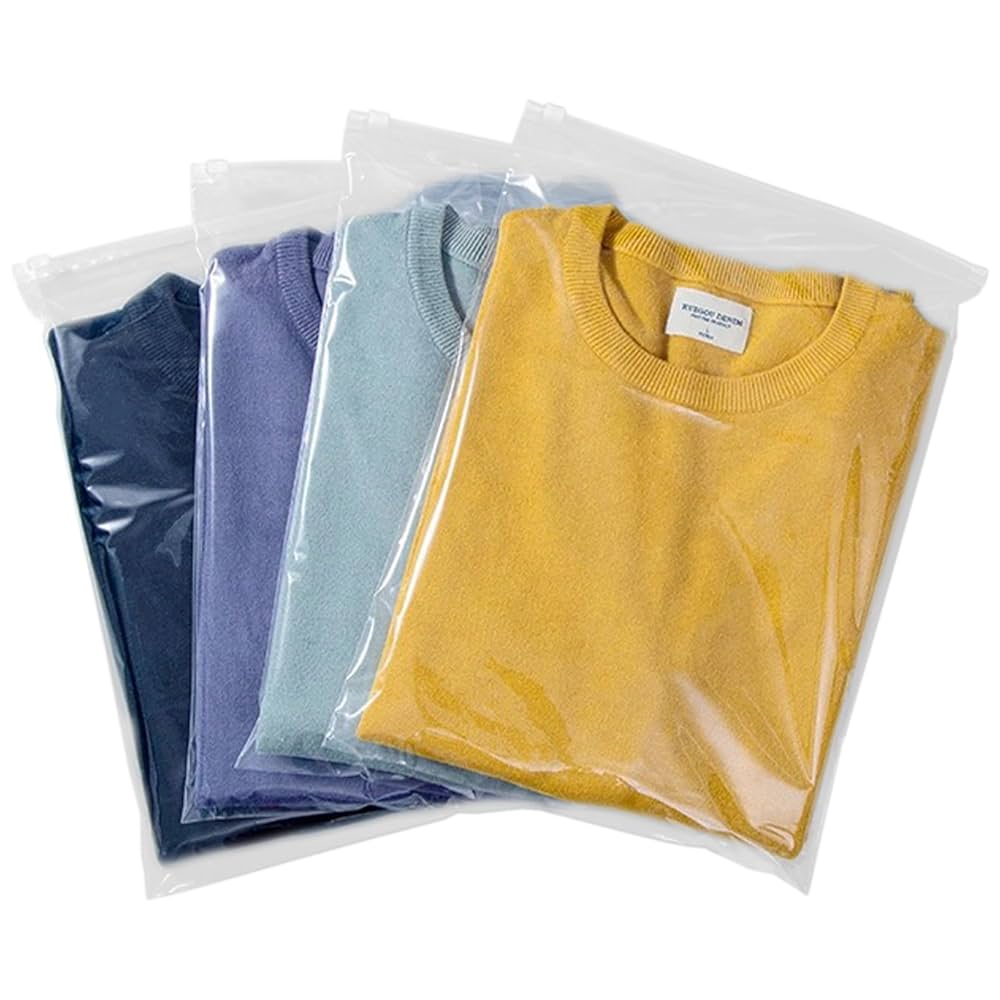 GESDYO 30PCS Large Clear Plastic Bags Travel Clothes Storage Bags Resealable Storage Pouches Waterproof Luggage Organiser For Clothes, Shoes, Cosmetics,bath Towels 40 X 50cm - Online Marketplace