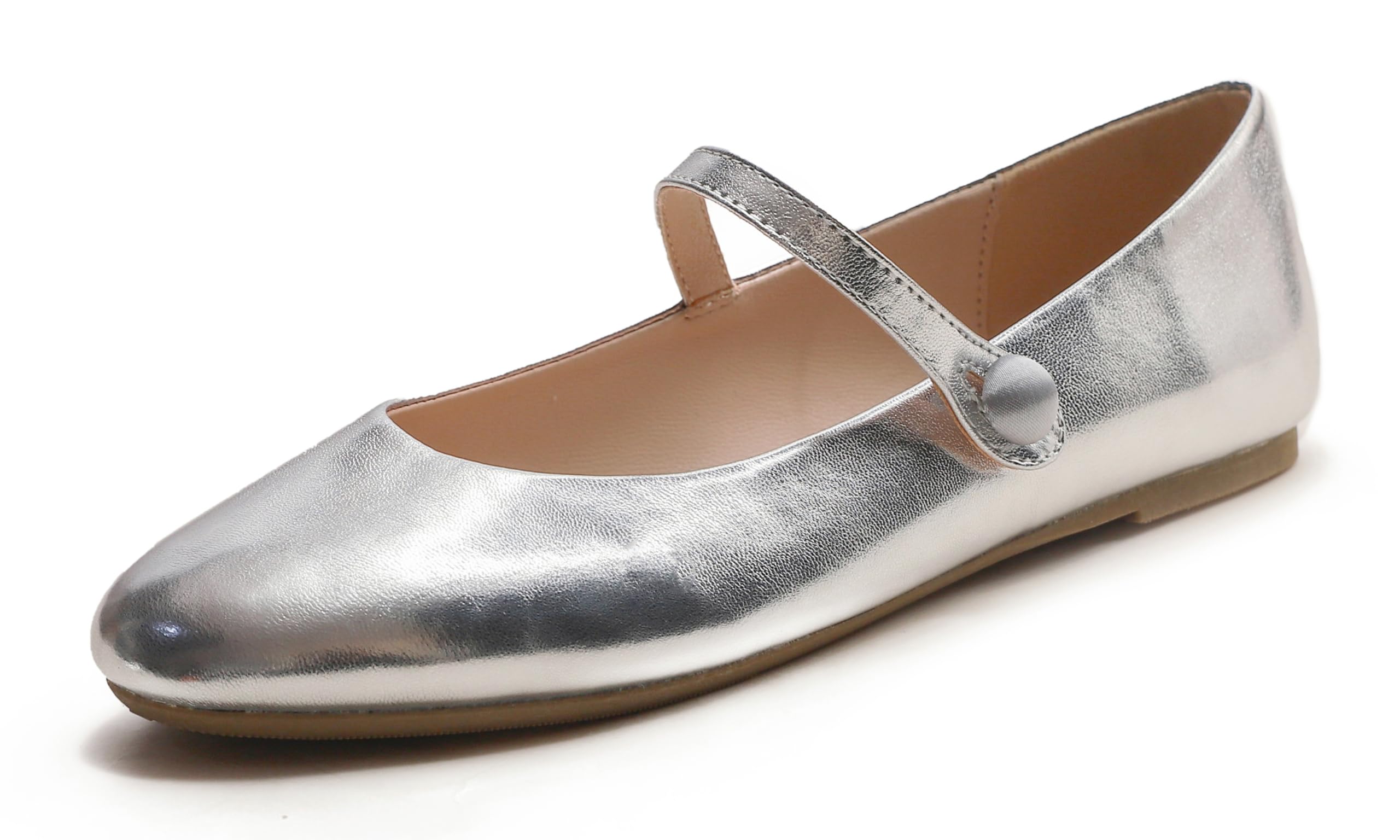Feversole Women's Soft Breathable Mary Jane ，Mujer Zapatillas Merceditas De Lona Mary Jane
