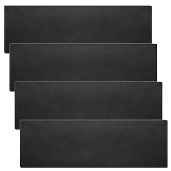 Rocaris 4 Pcs 4 X 12 X 1/4 Inch A36 Steel Plate Hot Rolled, Steel Base Plate for Construction Boards, Structure Support, Weldable Square and Industrial