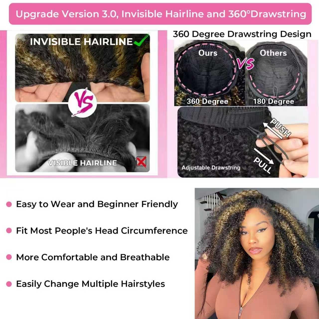 AMIRTY 250% Density Chocolate Brown Lace Front Wigs Human Hair for Women 13X4 HD Transparent Lace Front Wigs Brazilian Virgin Straight Wig Human Hair Pre Plucked 32Inch