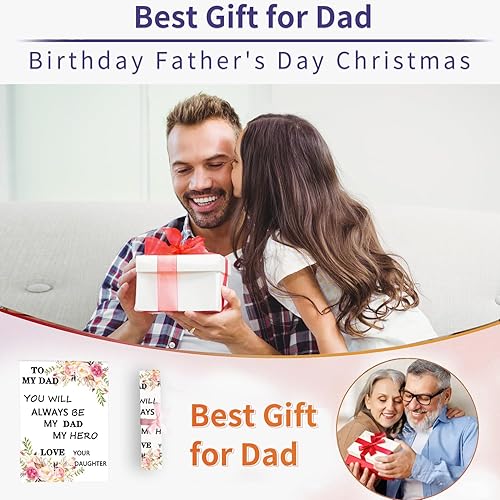 Miniatura 4 de Miairivy Regalos de pintura de diamantes para papá, citas inspiradoras 5D, kit de arte de diamantes 5D, pintura de gemas de 12 x 16 pulgadas, juego