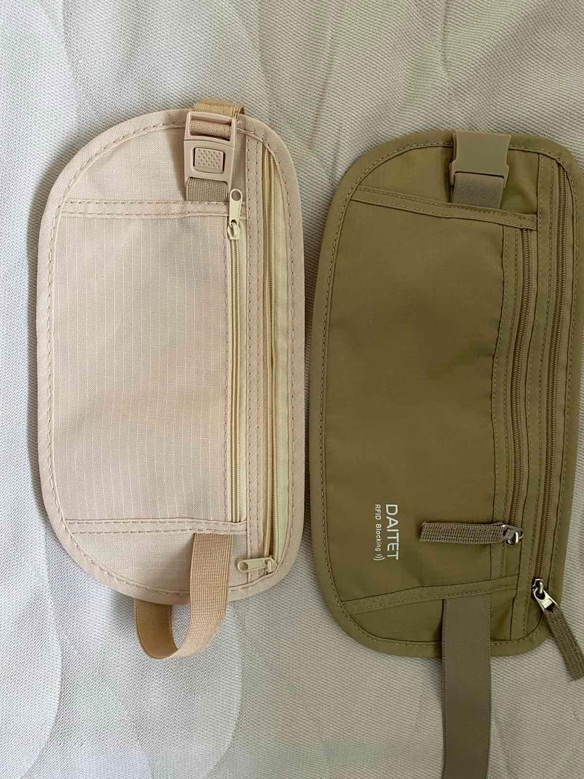 Ceinture Porte-monnaie De Voyage - Pochette étanche Cachée, Réglable, Couleur Kaki, Légère Et Confortable - 7